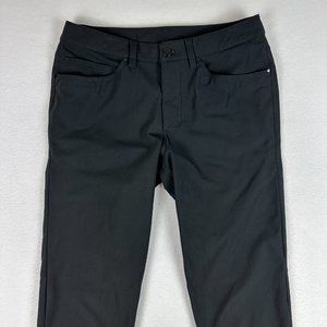 Lululemon Black ABC Slim Fit 5 Pocket Pants Men's 30x30 LM5AD9S